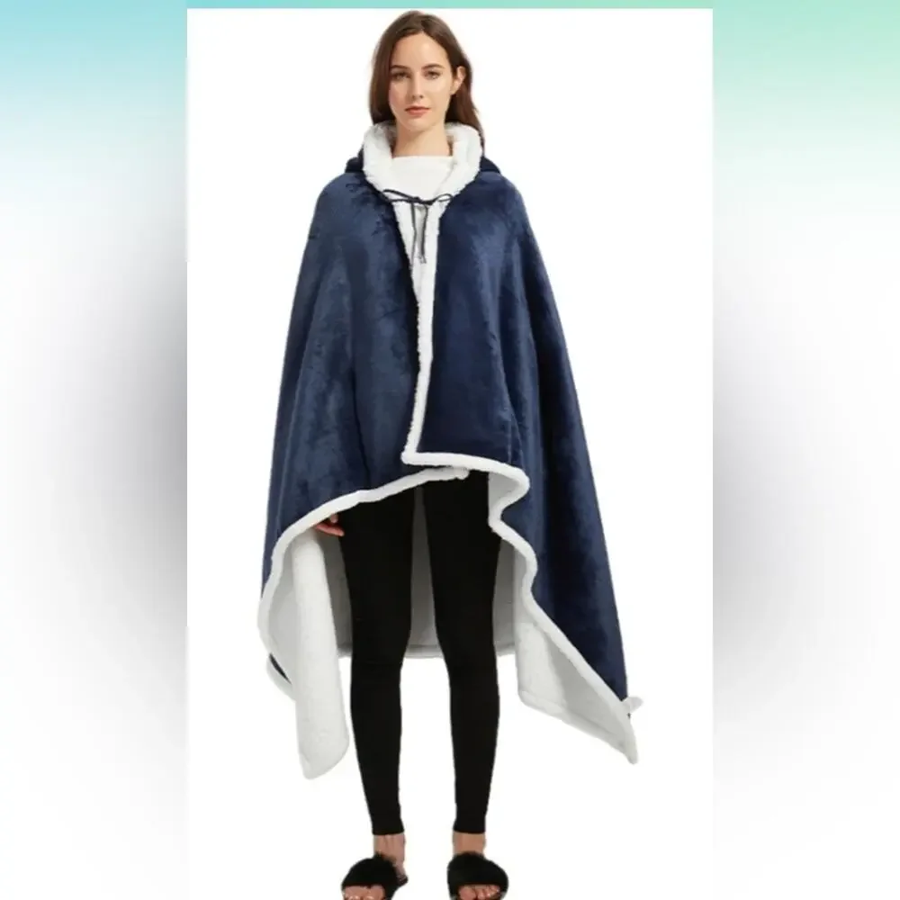Wearable Blanket Hoodie - Daughter Son Birthday Gift for Mom, Husband Mom Wife - Picture 1 of 3